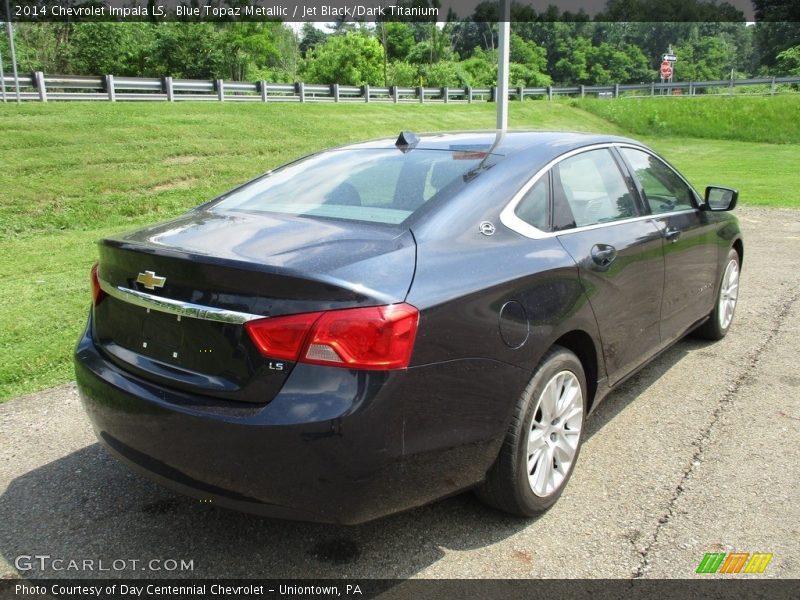 Blue Topaz Metallic / Jet Black/Dark Titanium 2014 Chevrolet Impala LS