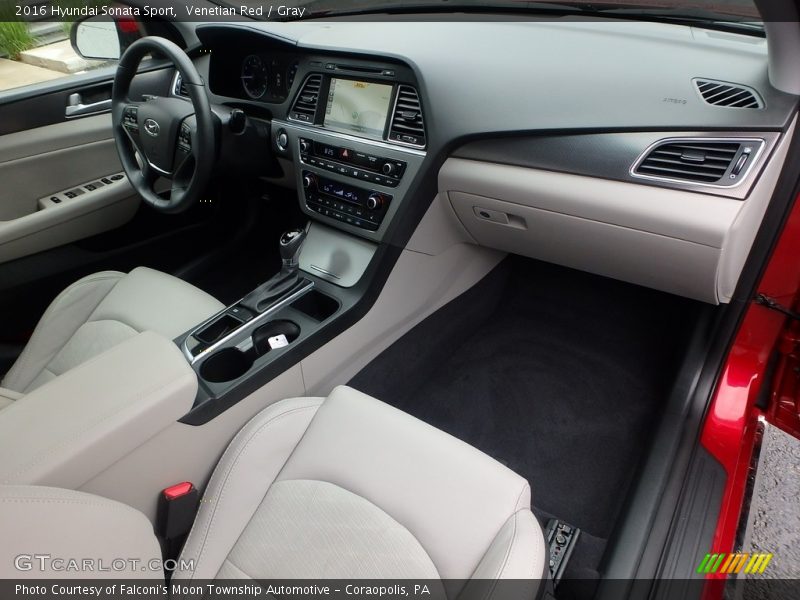 Venetian Red / Gray 2016 Hyundai Sonata Sport