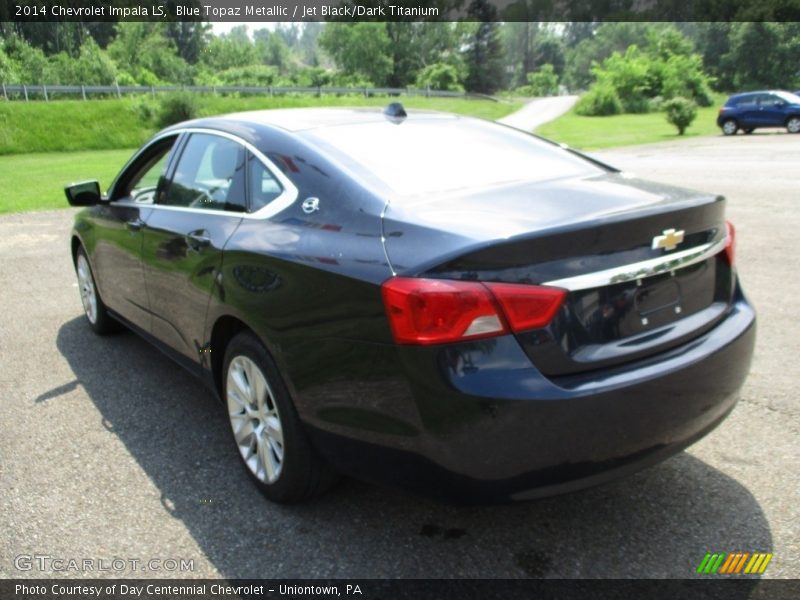 Blue Topaz Metallic / Jet Black/Dark Titanium 2014 Chevrolet Impala LS
