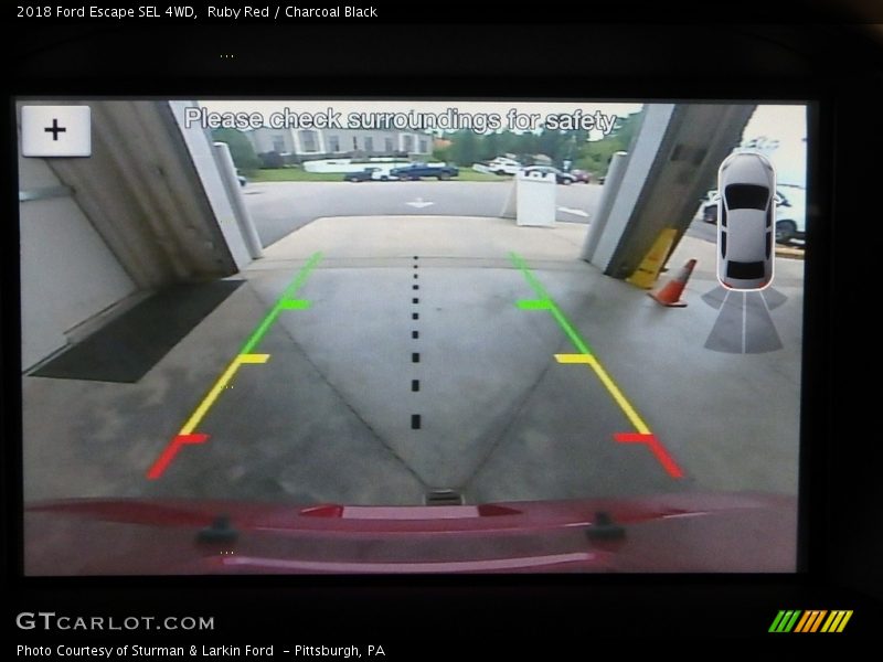 Ruby Red / Charcoal Black 2018 Ford Escape SEL 4WD