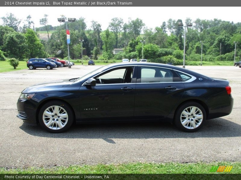 Blue Topaz Metallic / Jet Black/Dark Titanium 2014 Chevrolet Impala LS