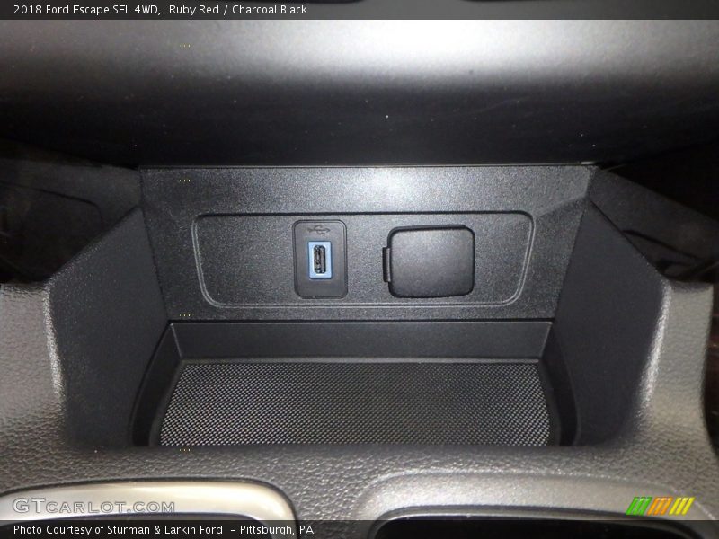 Ruby Red / Charcoal Black 2018 Ford Escape SEL 4WD