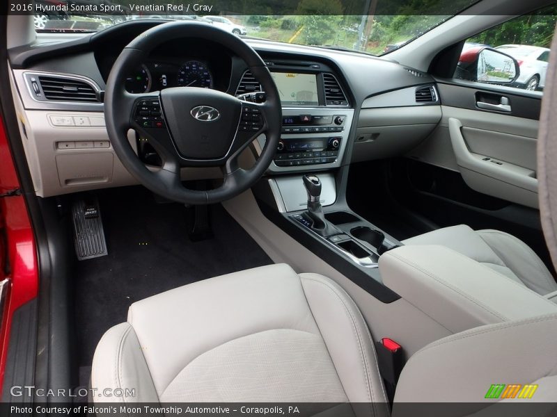 Venetian Red / Gray 2016 Hyundai Sonata Sport