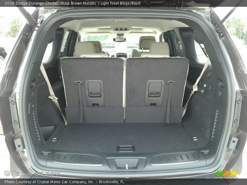 Stout Brown Metallic / Light Frost Beige/Black 2018 Dodge Durango Citadel