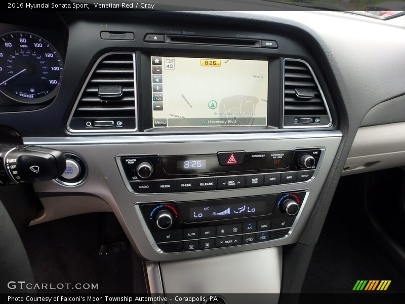 Venetian Red / Gray 2016 Hyundai Sonata Sport