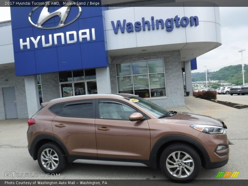 Mojave Sand / Beige 2017 Hyundai Tucson SE AWD