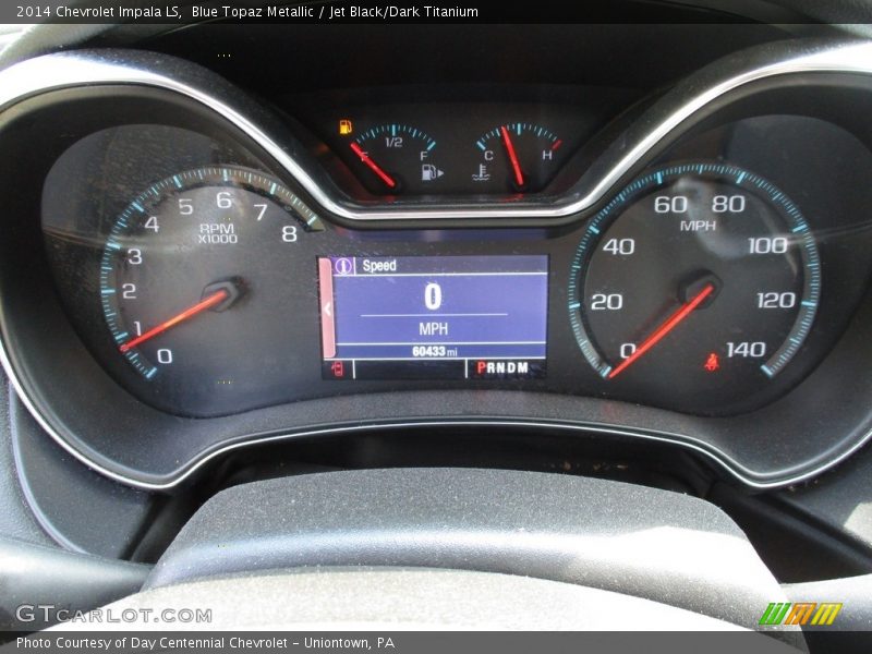 Blue Topaz Metallic / Jet Black/Dark Titanium 2014 Chevrolet Impala LS