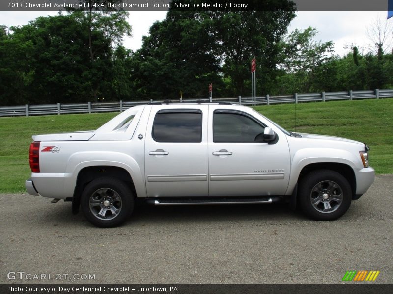 Silver Ice Metallic / Ebony 2013 Chevrolet Avalanche LT 4x4 Black Diamond Edition