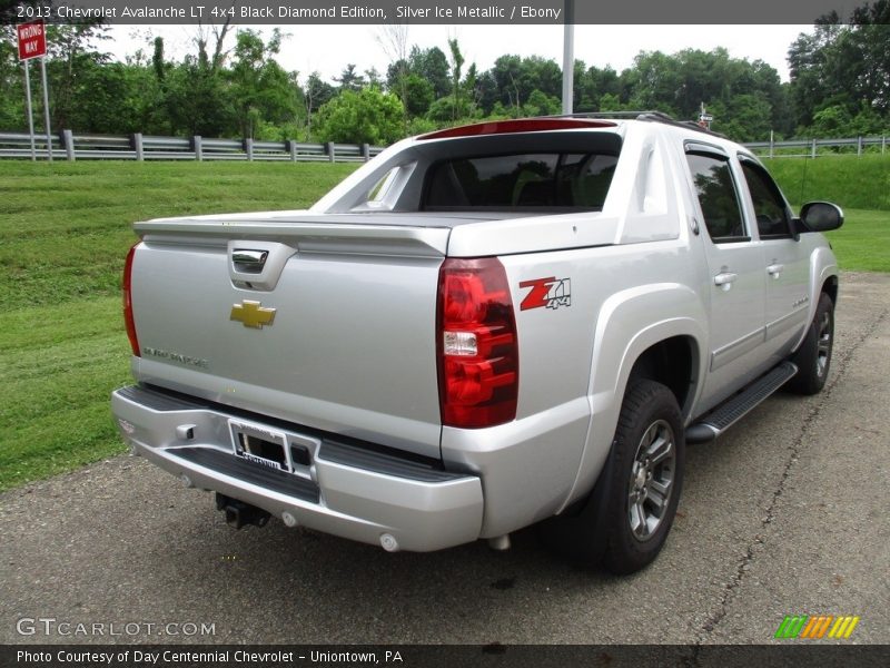 Silver Ice Metallic / Ebony 2013 Chevrolet Avalanche LT 4x4 Black Diamond Edition