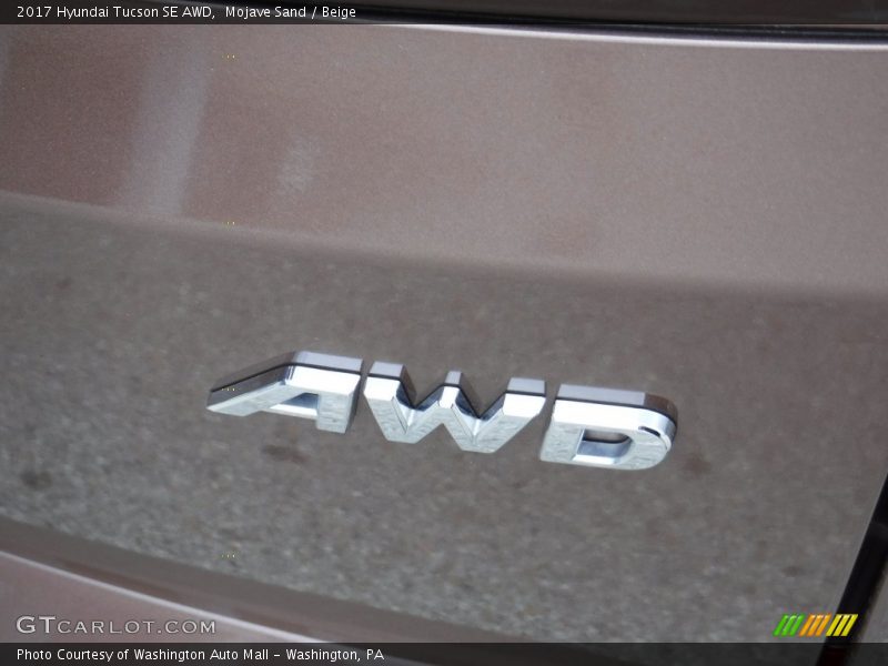 Mojave Sand / Beige 2017 Hyundai Tucson SE AWD
