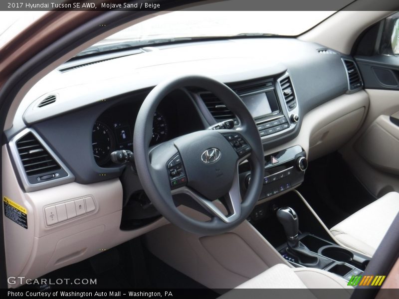 Mojave Sand / Beige 2017 Hyundai Tucson SE AWD
