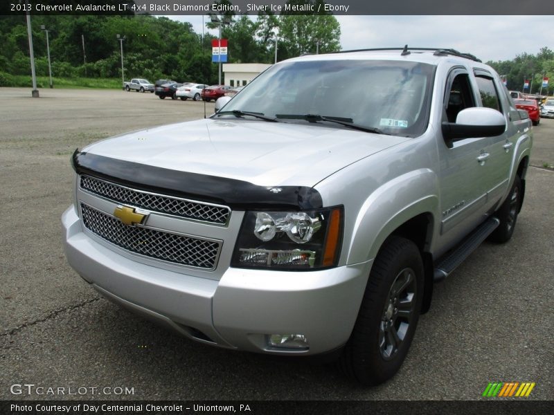 Silver Ice Metallic / Ebony 2013 Chevrolet Avalanche LT 4x4 Black Diamond Edition