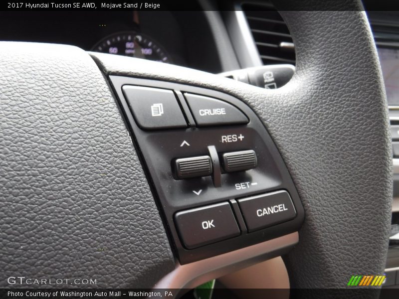 Mojave Sand / Beige 2017 Hyundai Tucson SE AWD