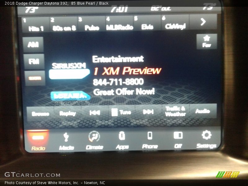 B5 Blue Pearl / Black 2018 Dodge Charger Daytona 392