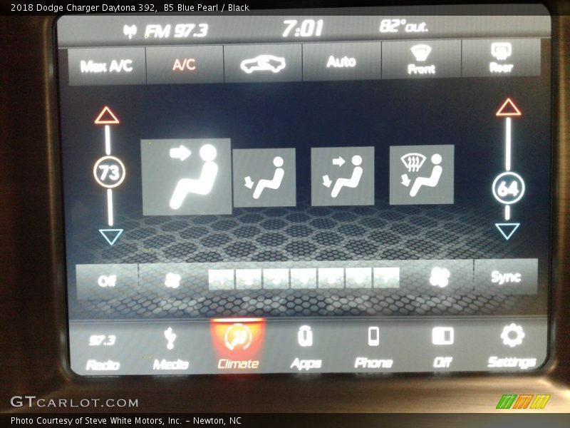 B5 Blue Pearl / Black 2018 Dodge Charger Daytona 392