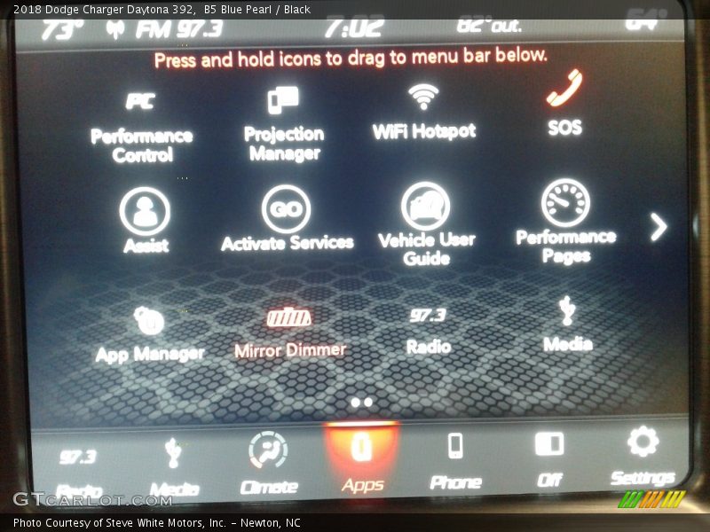 B5 Blue Pearl / Black 2018 Dodge Charger Daytona 392