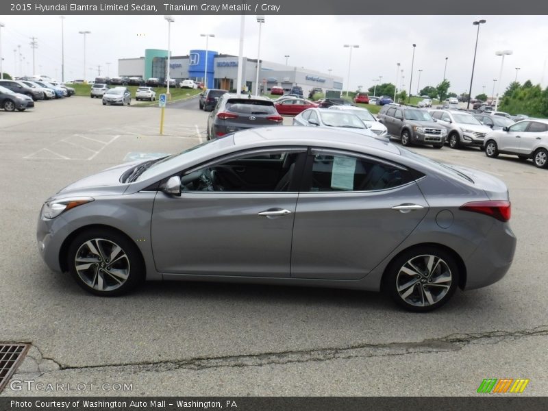 Titanium Gray Metallic / Gray 2015 Hyundai Elantra Limited Sedan