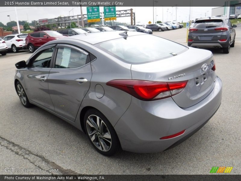 Titanium Gray Metallic / Gray 2015 Hyundai Elantra Limited Sedan