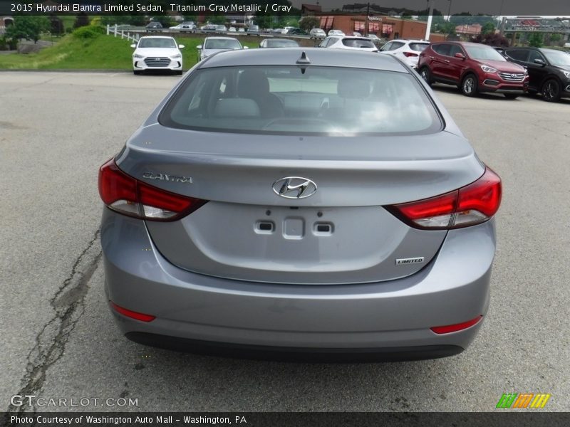 Titanium Gray Metallic / Gray 2015 Hyundai Elantra Limited Sedan