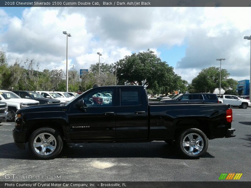 Black / Dark Ash/Jet Black 2018 Chevrolet Silverado 1500 Custom Double Cab
