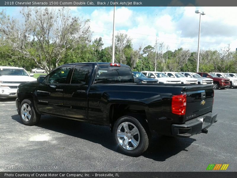 Black / Dark Ash/Jet Black 2018 Chevrolet Silverado 1500 Custom Double Cab