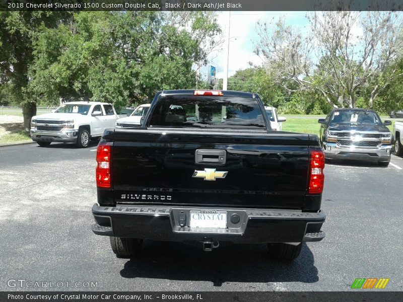 Black / Dark Ash/Jet Black 2018 Chevrolet Silverado 1500 Custom Double Cab