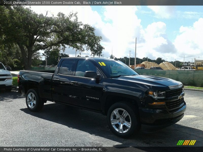 Black / Dark Ash/Jet Black 2018 Chevrolet Silverado 1500 Custom Double Cab
