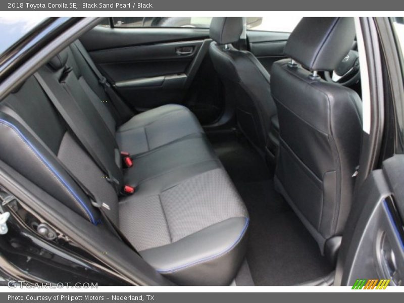 Black Sand Pearl / Black 2018 Toyota Corolla SE