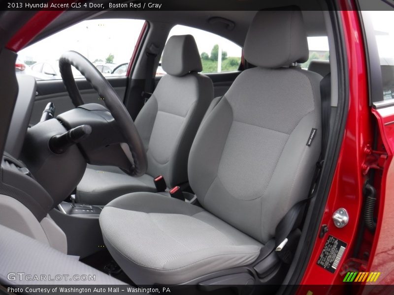 Boston Red / Gray 2013 Hyundai Accent GLS 4 Door