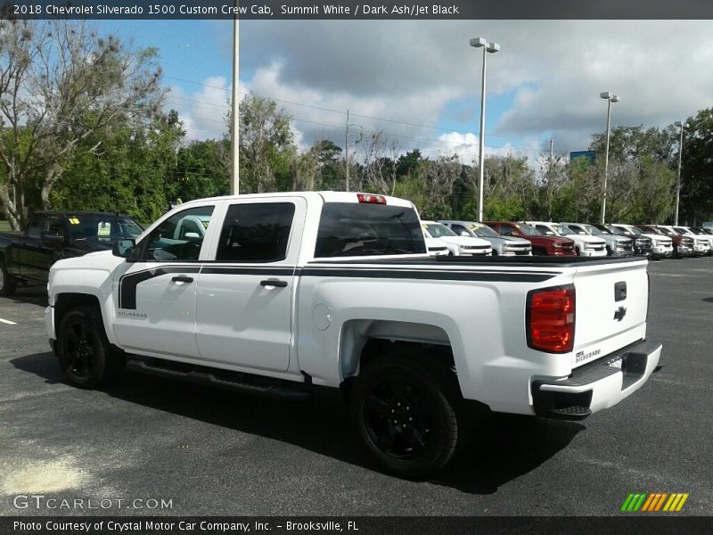 Summit White / Dark Ash/Jet Black 2018 Chevrolet Silverado 1500 Custom Crew Cab