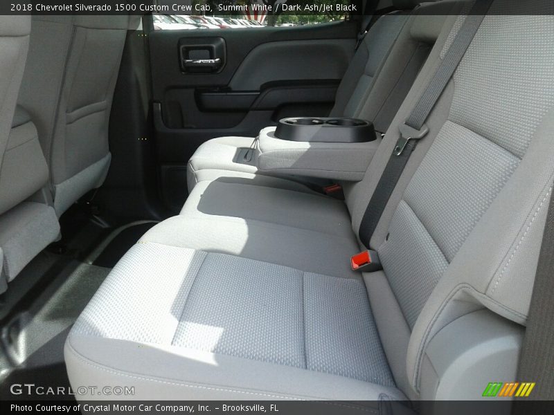 Summit White / Dark Ash/Jet Black 2018 Chevrolet Silverado 1500 Custom Crew Cab
