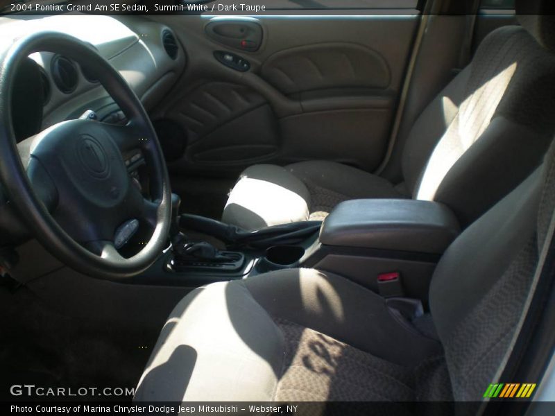 Summit White / Dark Taupe 2004 Pontiac Grand Am SE Sedan