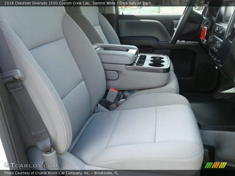 Summit White / Dark Ash/Jet Black 2018 Chevrolet Silverado 1500 Custom Crew Cab