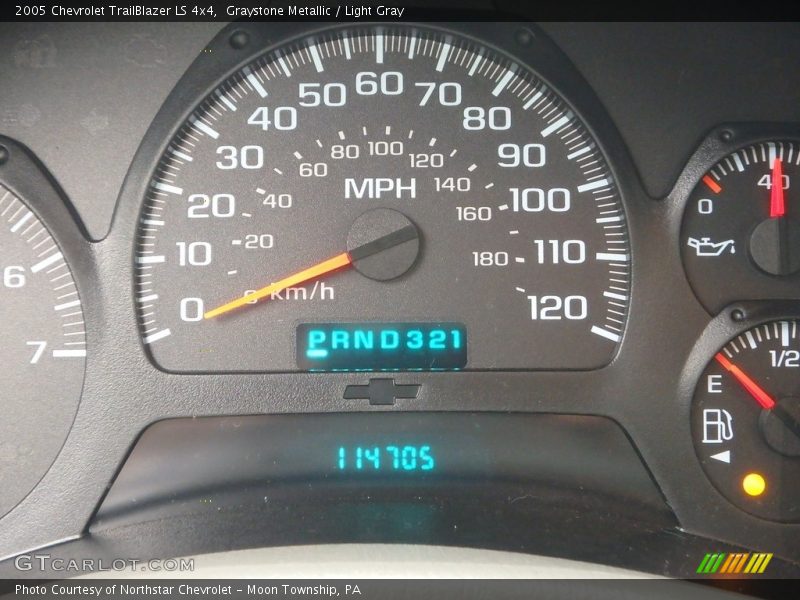 Graystone Metallic / Light Gray 2005 Chevrolet TrailBlazer LS 4x4