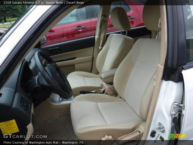 Aspen White / Desert Beige 2008 Subaru Forester 2.5 X