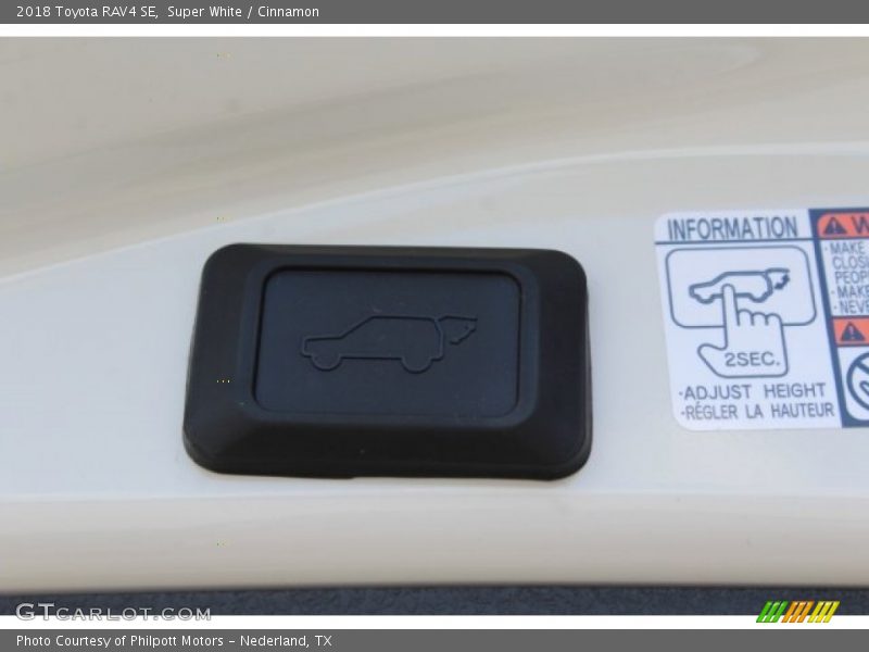 Super White / Cinnamon 2018 Toyota RAV4 SE
