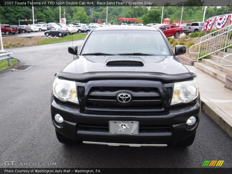 Black Sand Pearl / Graphite Gray 2007 Toyota Tacoma V6 TRD Sport Double Cab 4x4