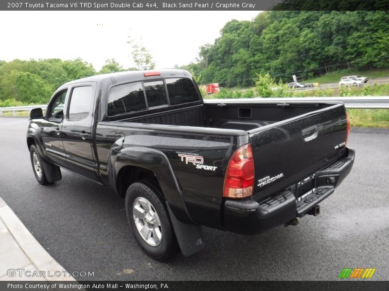 Black Sand Pearl / Graphite Gray 2007 Toyota Tacoma V6 TRD Sport Double Cab 4x4