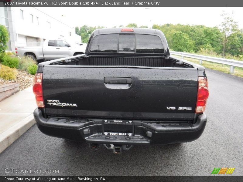 Black Sand Pearl / Graphite Gray 2007 Toyota Tacoma V6 TRD Sport Double Cab 4x4