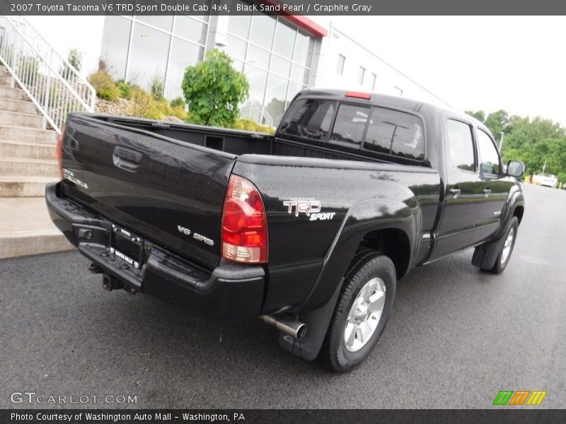 Black Sand Pearl / Graphite Gray 2007 Toyota Tacoma V6 TRD Sport Double Cab 4x4