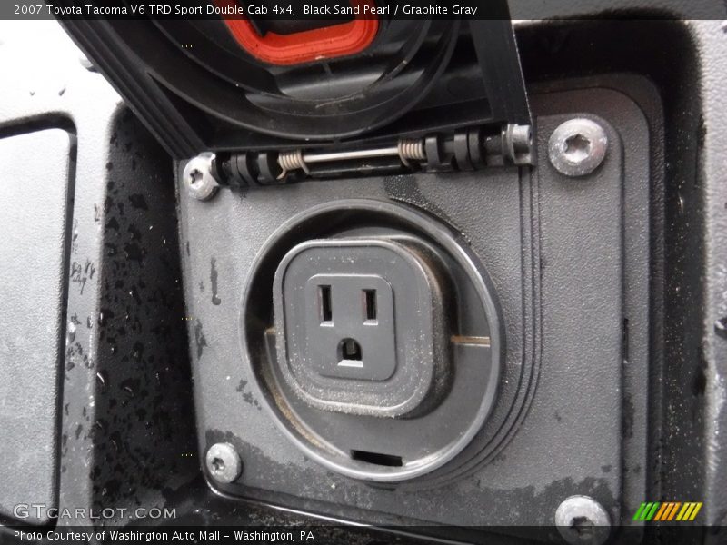 Black Sand Pearl / Graphite Gray 2007 Toyota Tacoma V6 TRD Sport Double Cab 4x4