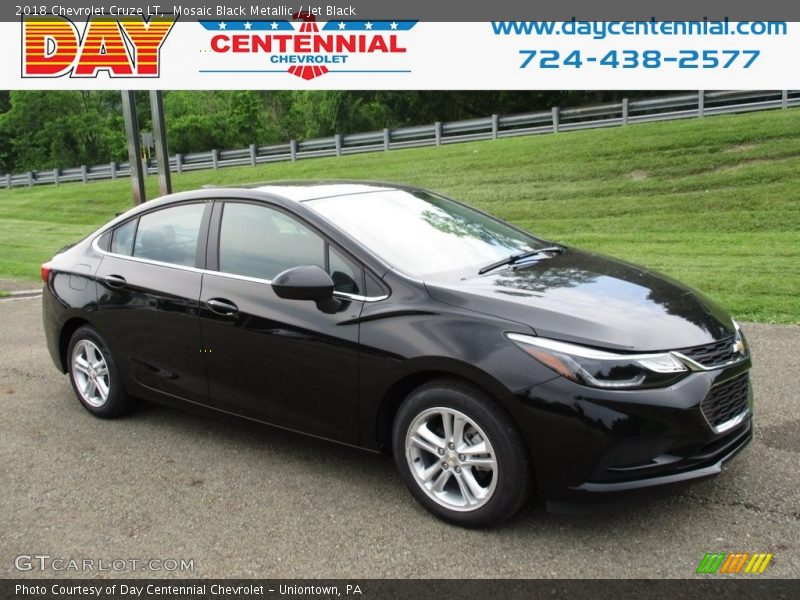 Mosaic Black Metallic / Jet Black 2018 Chevrolet Cruze LT