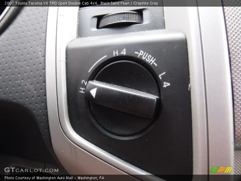 Black Sand Pearl / Graphite Gray 2007 Toyota Tacoma V6 TRD Sport Double Cab 4x4