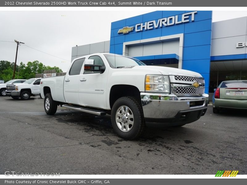 Summit White / Dark Titanium 2012 Chevrolet Silverado 2500HD Work Truck Crew Cab 4x4