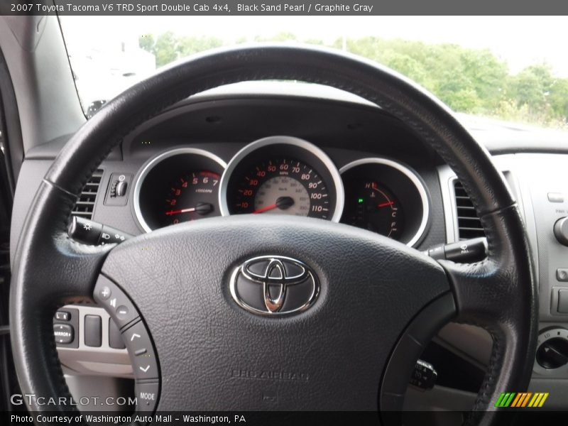 Black Sand Pearl / Graphite Gray 2007 Toyota Tacoma V6 TRD Sport Double Cab 4x4
