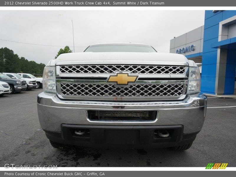 Summit White / Dark Titanium 2012 Chevrolet Silverado 2500HD Work Truck Crew Cab 4x4