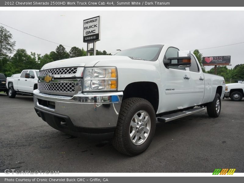 Summit White / Dark Titanium 2012 Chevrolet Silverado 2500HD Work Truck Crew Cab 4x4