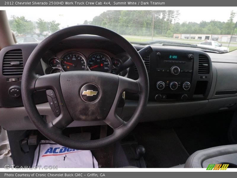 Summit White / Dark Titanium 2012 Chevrolet Silverado 2500HD Work Truck Crew Cab 4x4