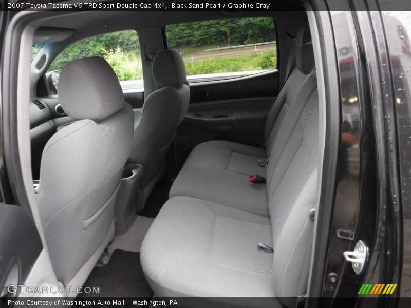 Black Sand Pearl / Graphite Gray 2007 Toyota Tacoma V6 TRD Sport Double Cab 4x4