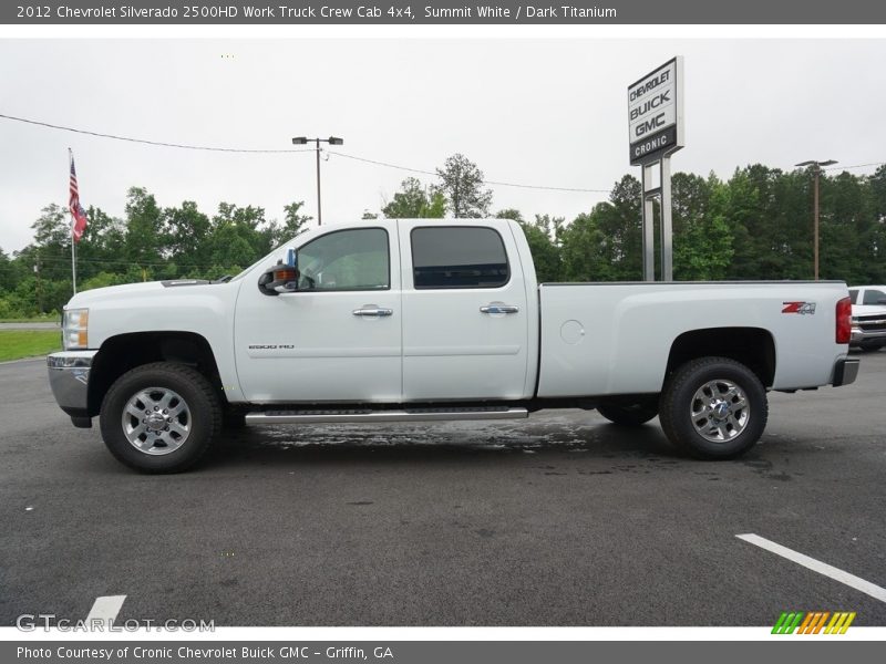 Summit White / Dark Titanium 2012 Chevrolet Silverado 2500HD Work Truck Crew Cab 4x4